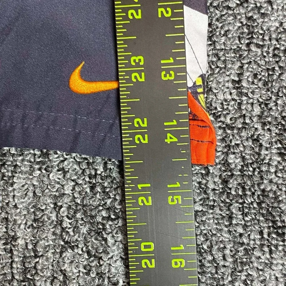 Nike Swim‎ Trunks Mens Large Gray Orange Floral Board Shorts Beachwear